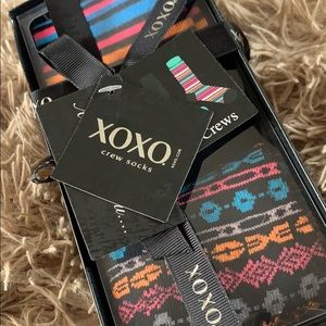 NWT XOXO Ladies Crew Socks